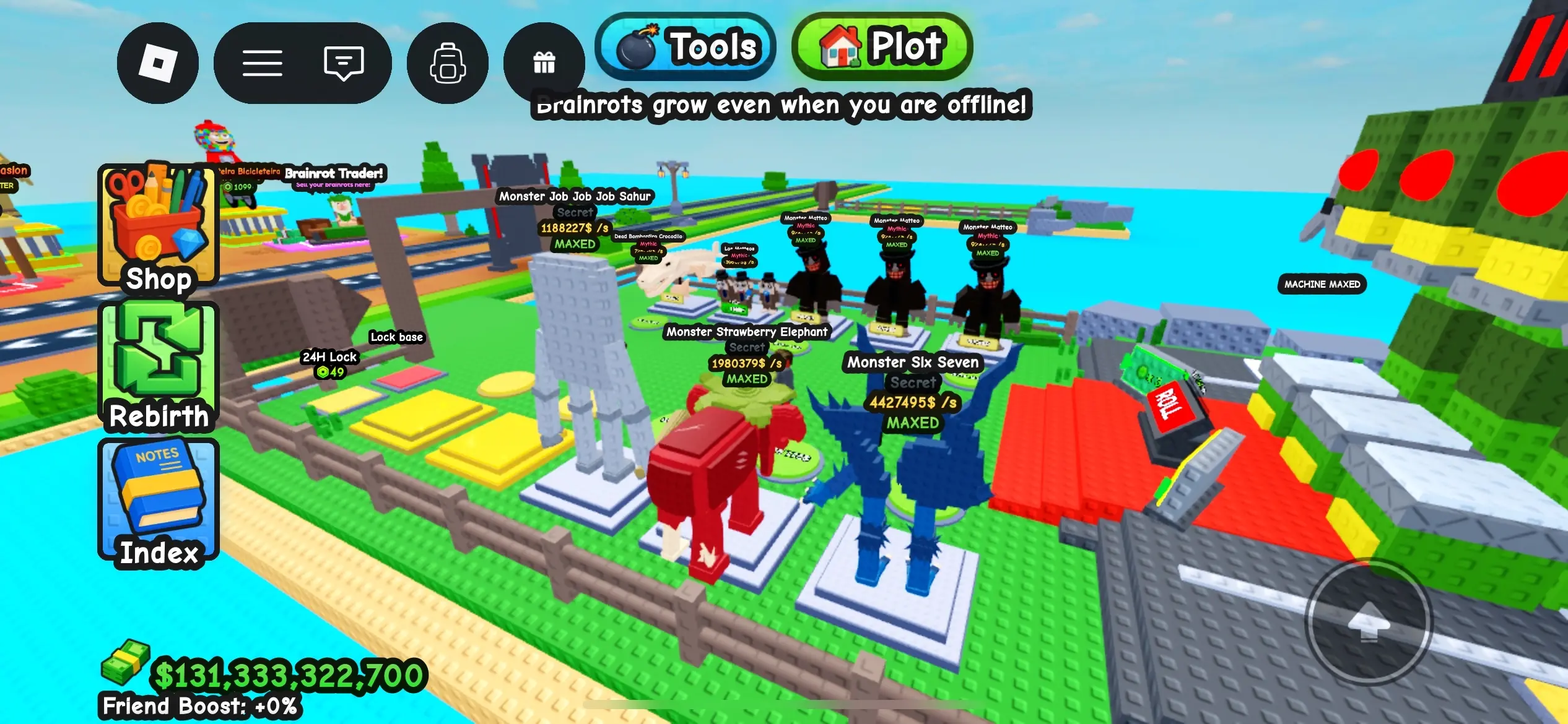 Grow a Brainrot Game Hall